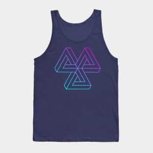 Impossible object (cyan to magenta gradient) Tank Top